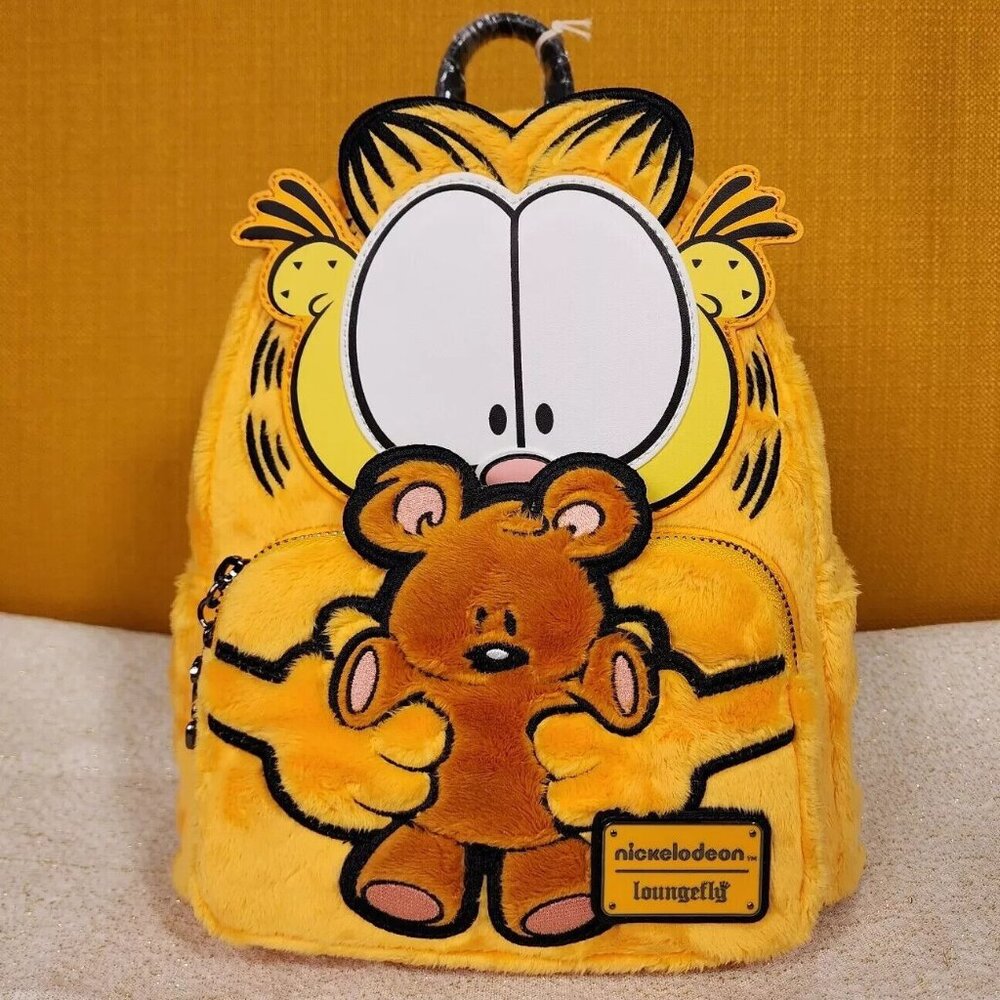 Loungefly Garfield Loves Pooky Plush Cosplay Mini Backpack Nickelodeon NEW
